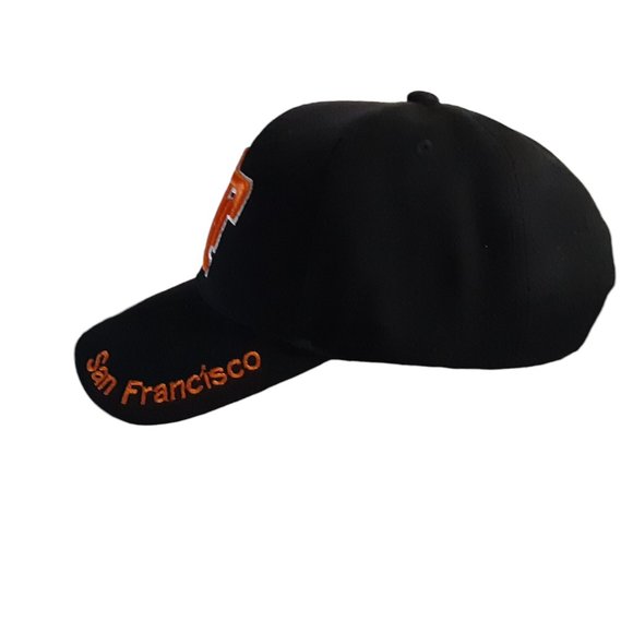 San Francisco Skyline Hat Embroidered Adjustable Black w/Orange Lanza USA NWOT - Picture 3 of 6